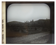 Civil War Magic Lantern Slide -- Showing Little & Big Round Tops at Gettysburg